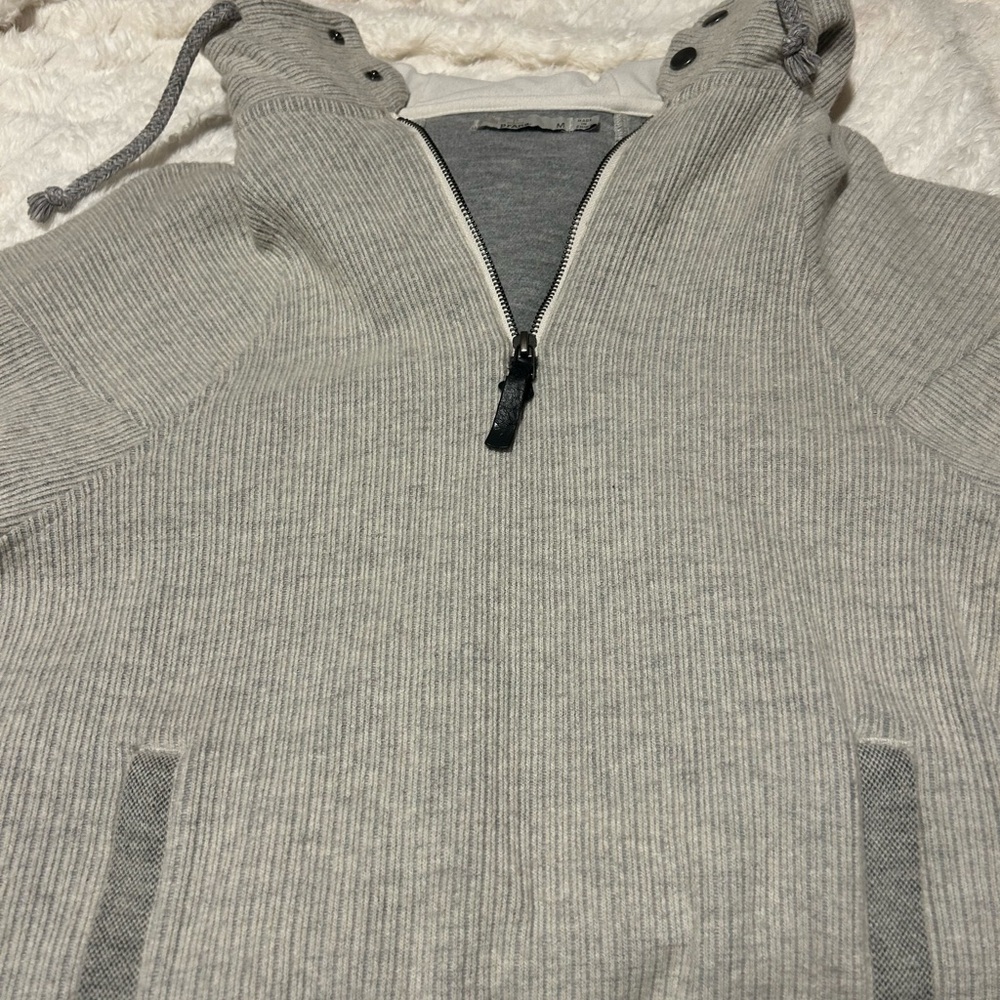 Gray Half-Zip Sweater